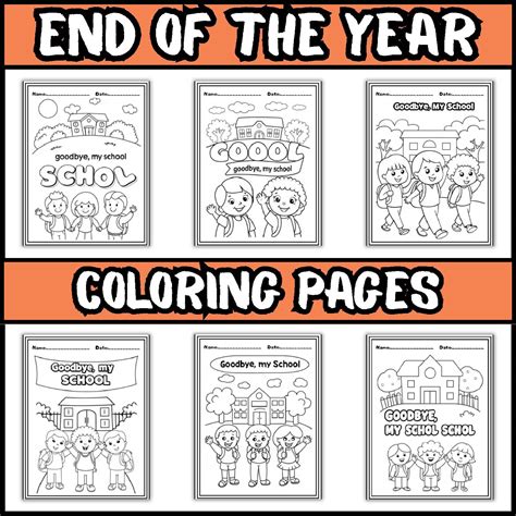 End Of The Year Elementary Fun Sheets Printable