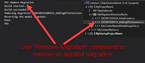 Entity Framework rollback and remove bad migration