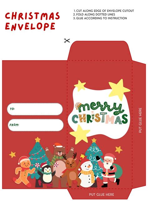 Envelope Christmas Template