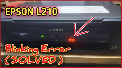 Epson L210 Printer Resetter Error Message