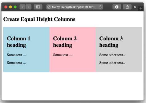 Equal width columns in CSS Grid