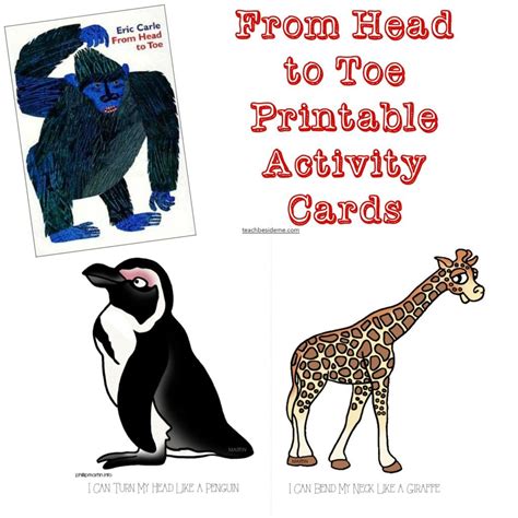 Eric Carle From Head To Toe Printables