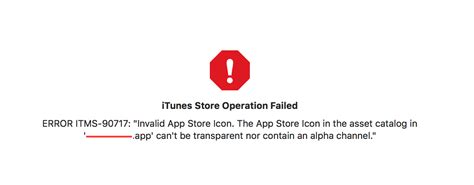 Error ITMS-90717 Invalid App Store Icon