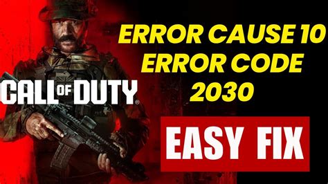 Common Causes of Error Code 2030 BO6