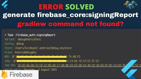 Error message gradlew command not found
