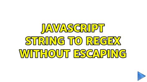 Escaping regex string