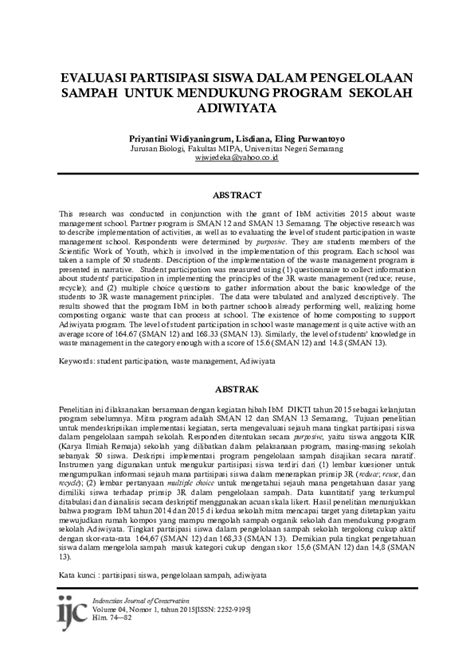 Evaluasi Partisipasi Siswa