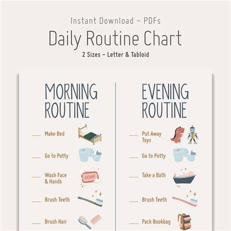 Evening Routine Printable