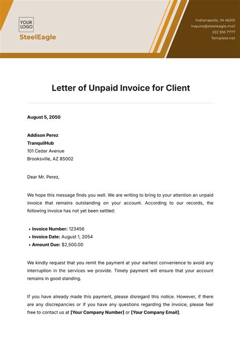 Example Of Civil Claim For Unpaid Invoice Template