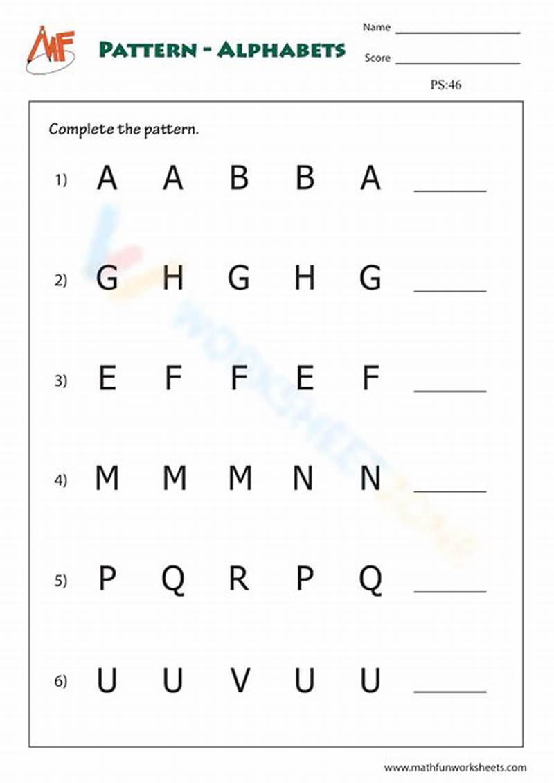Example Of Letter Pattern In Math