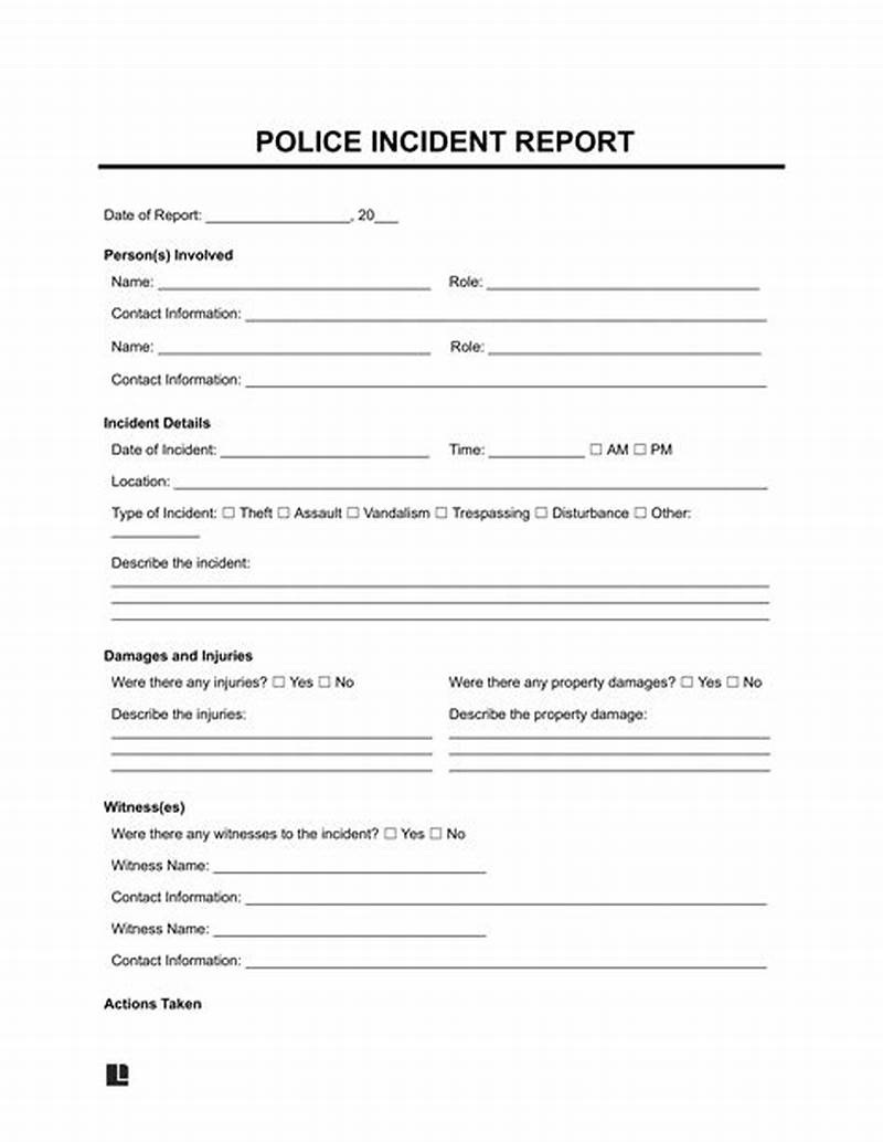 Example Of Report Form