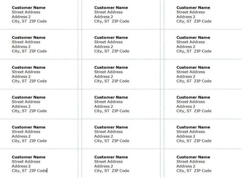 Excel Address Label Template
