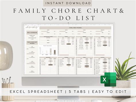 Excel Chore List Template