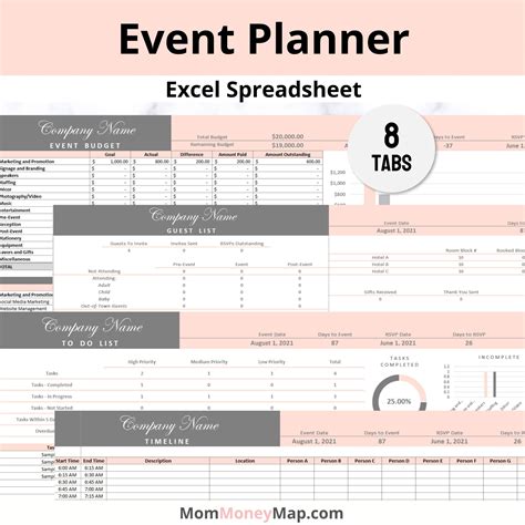 Excel Event Planner Template