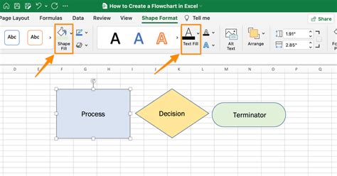 Excel Flow Chart Template