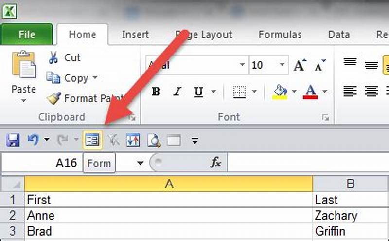 Excel Form Button