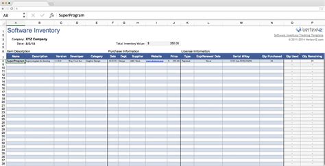 Excel Inventory Tracking