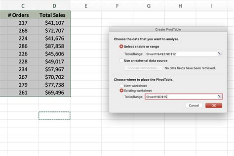 Penggunaan Pivot Table pada Excel