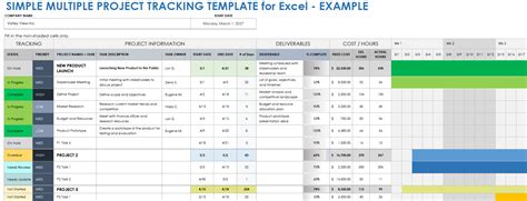 Excel Progress Tracking Template