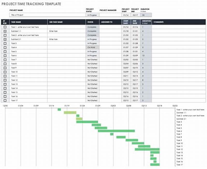 Excel Project Time Tracking Template