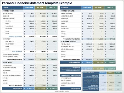 Excel Template For Financial Statements
