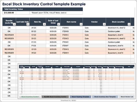Excel Template For Inventory Control