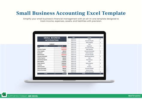 Excel Template For Small Business Accounting