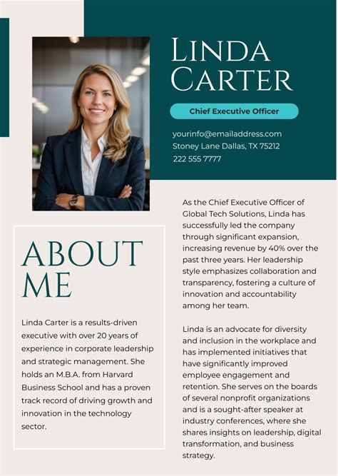 Executive Bio Templates