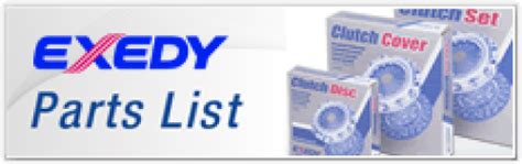 Exedy Parts Catalogue