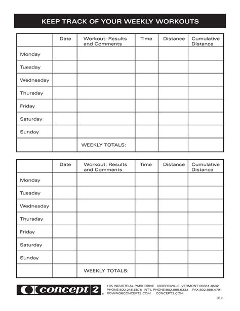 Exercise Program Templates