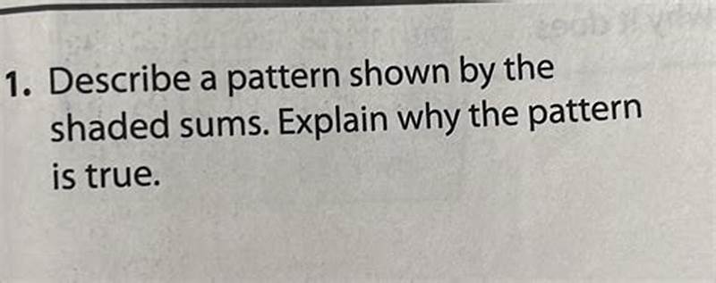 Explain Why This Pattern Is True