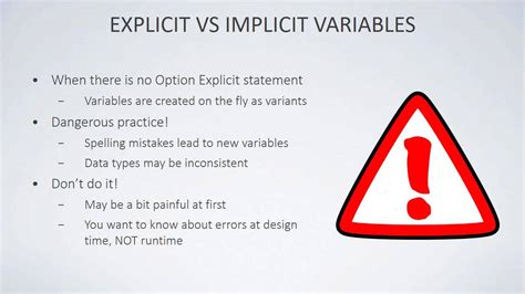 Explicit Implicit