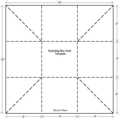 Explosion Box Template