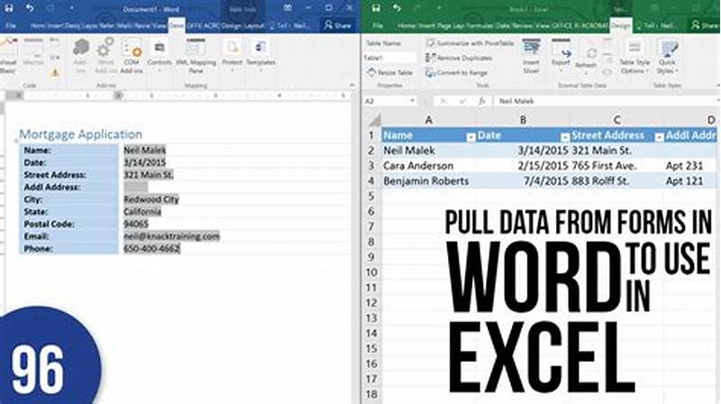 Export Word Form Data To Excel