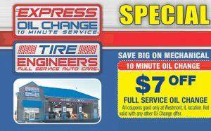 Express Oil Change $10 Off Coupon Printable