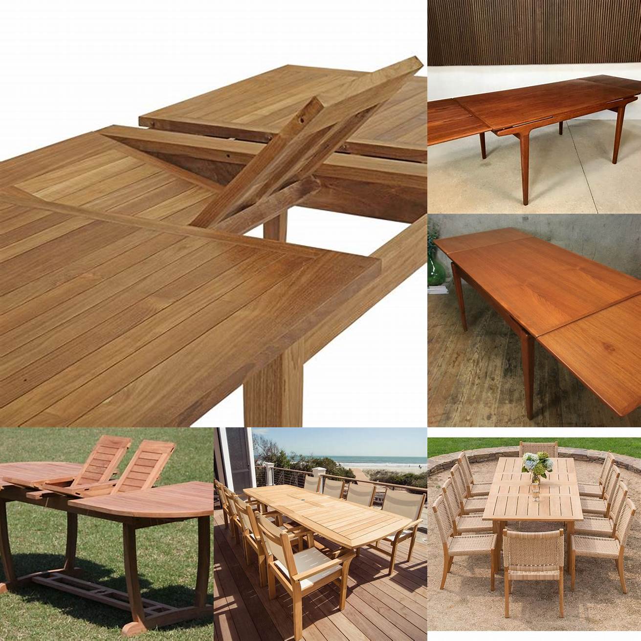 Extendable Teak Furniture Table