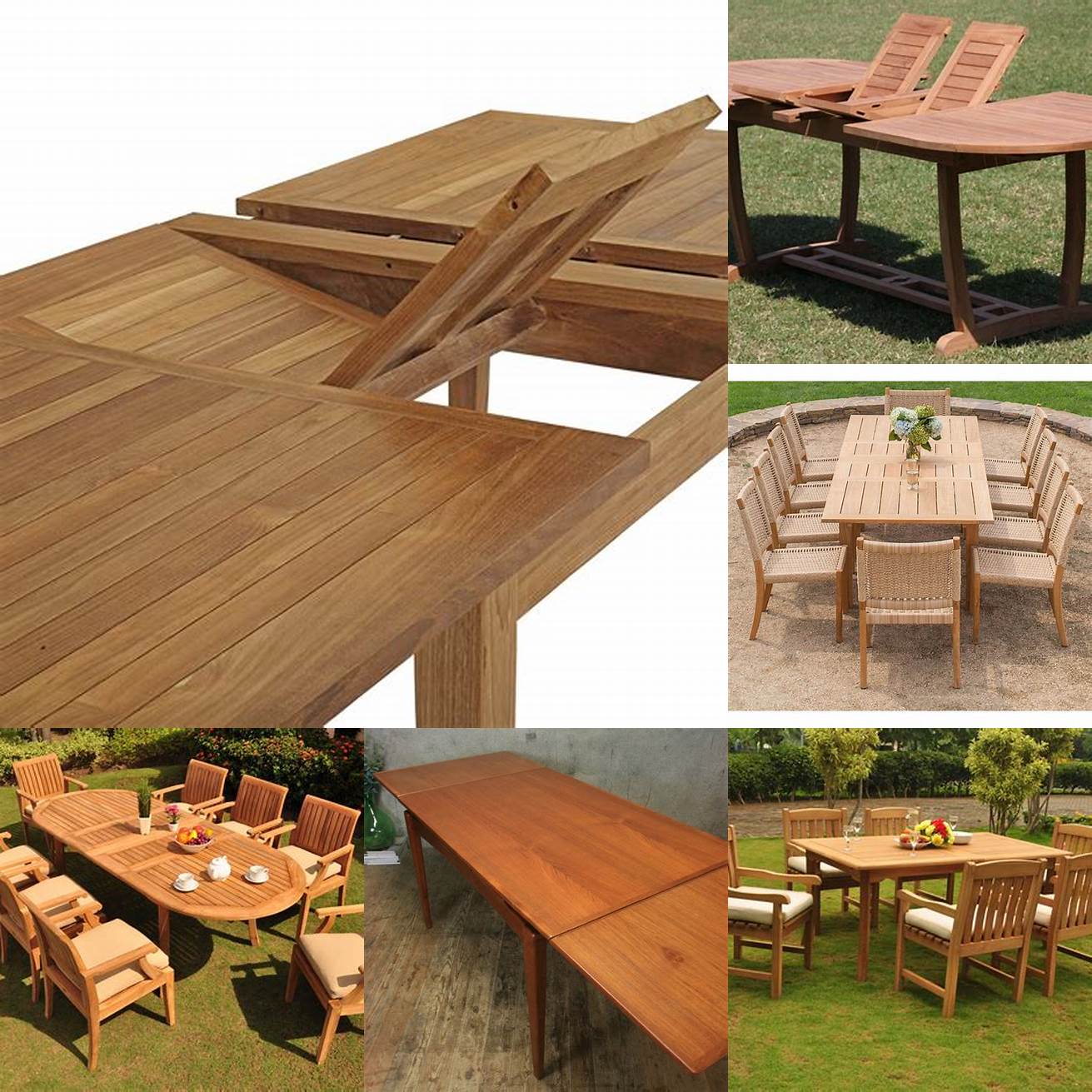 Extendable Teak Wood Dining Table
