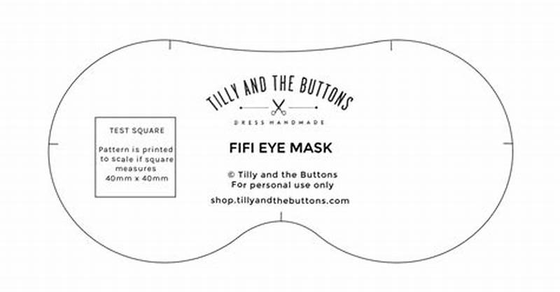 Eye Mask Sewing Pattern