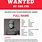 FBI Most Wanted Poster Blank