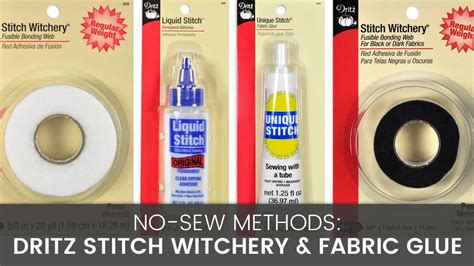 Fabric Glue or Stitch Witchery
