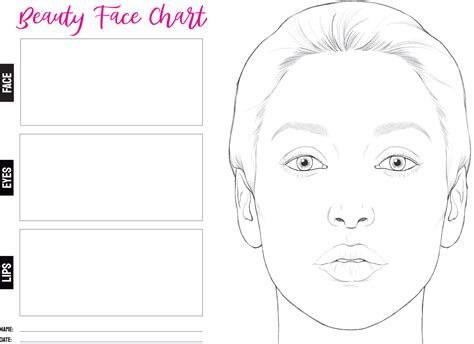 Face Chart For Makeup