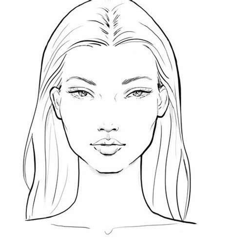 Face Drawing Template