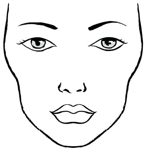 Face Makeup Template Printable