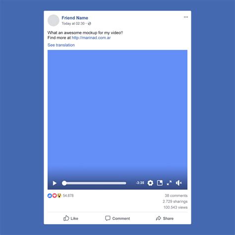 Facebook Post Template