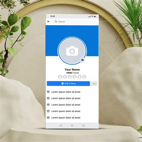 Facebook Profile Template Mobile