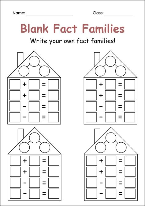 Fact Family Template