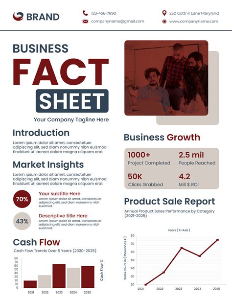 Fact Sheet Template Word