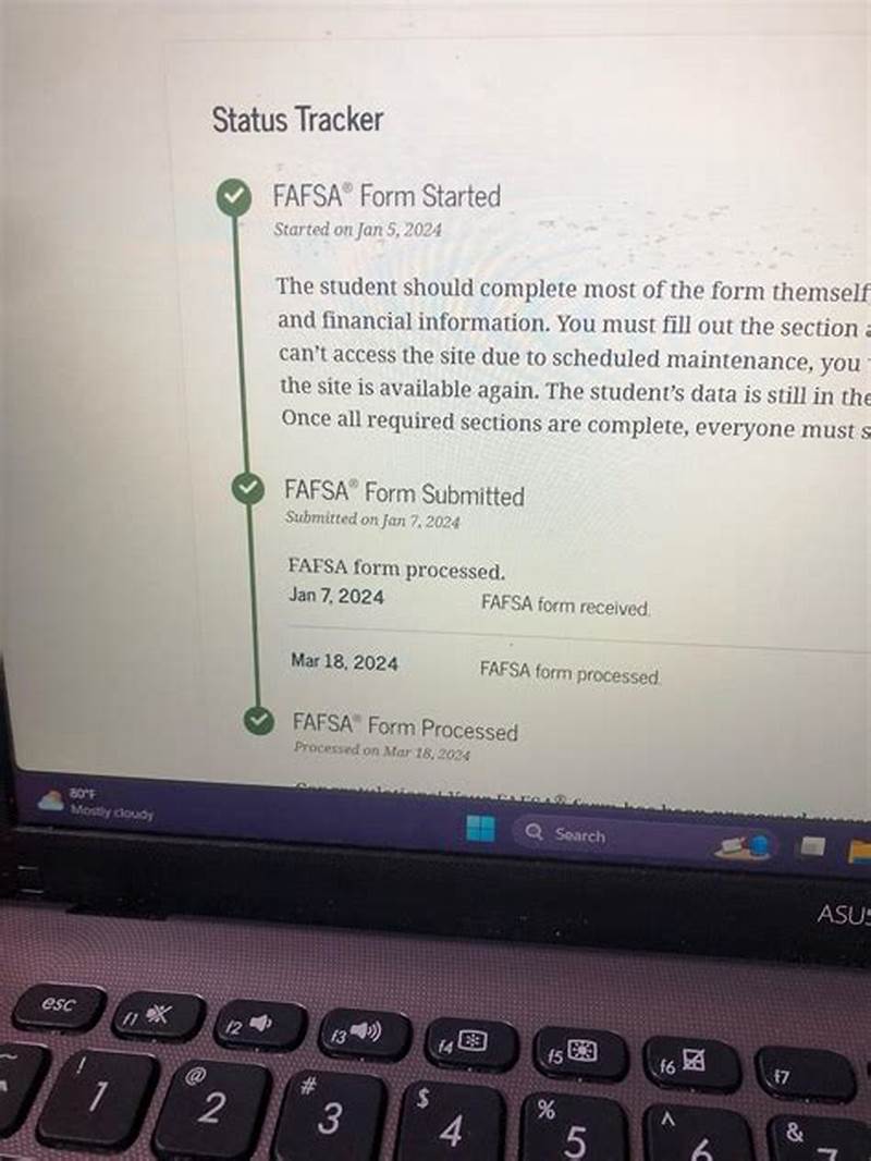 Fafsa Form Processed