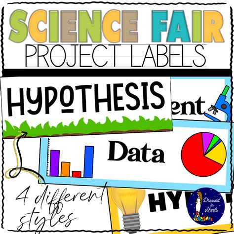 Fair Board Labels Free Printable Printable Science Fair Labels