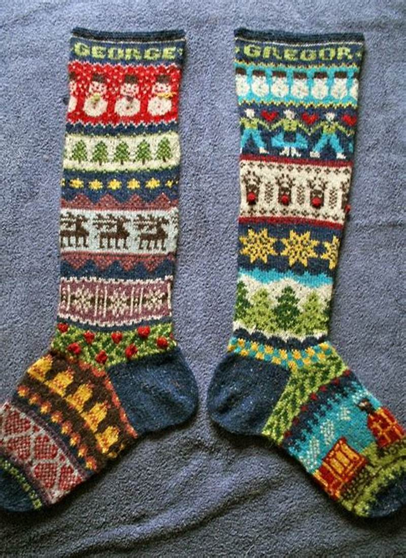 Fair Isle Stocking Pattern